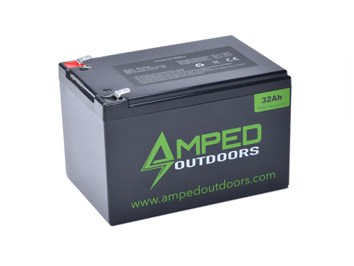 Amped Outdoors 32Ah Lithium Battery (14.8V NMC) with Charger