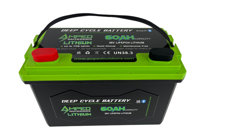 Load image into Gallery viewer, 36V 60Ah Trolling Motor Lithium Battery (LiFePO4) - Bluetooth - IP67 Waterproof - Heated
