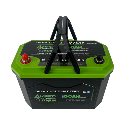 100Ah Lithium Battery (LiFePO4) 12.8V - Bluetooth - IP67 Waterproof - Heated