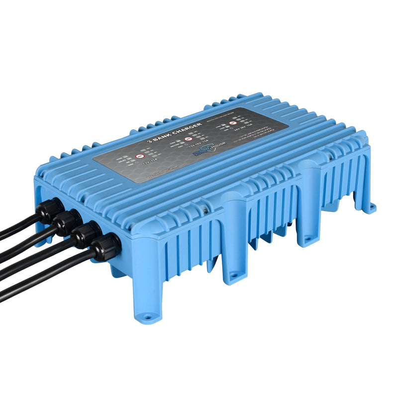 Load image into Gallery viewer, PowerHouse Lithium 12V-(12V-16V)-(24V-36V)WP 3-Bank Waterproof Battery Charger
