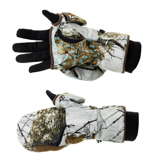 Flip Top 3.0 Mitten with Liner Glove - Realtree Edge® Snow