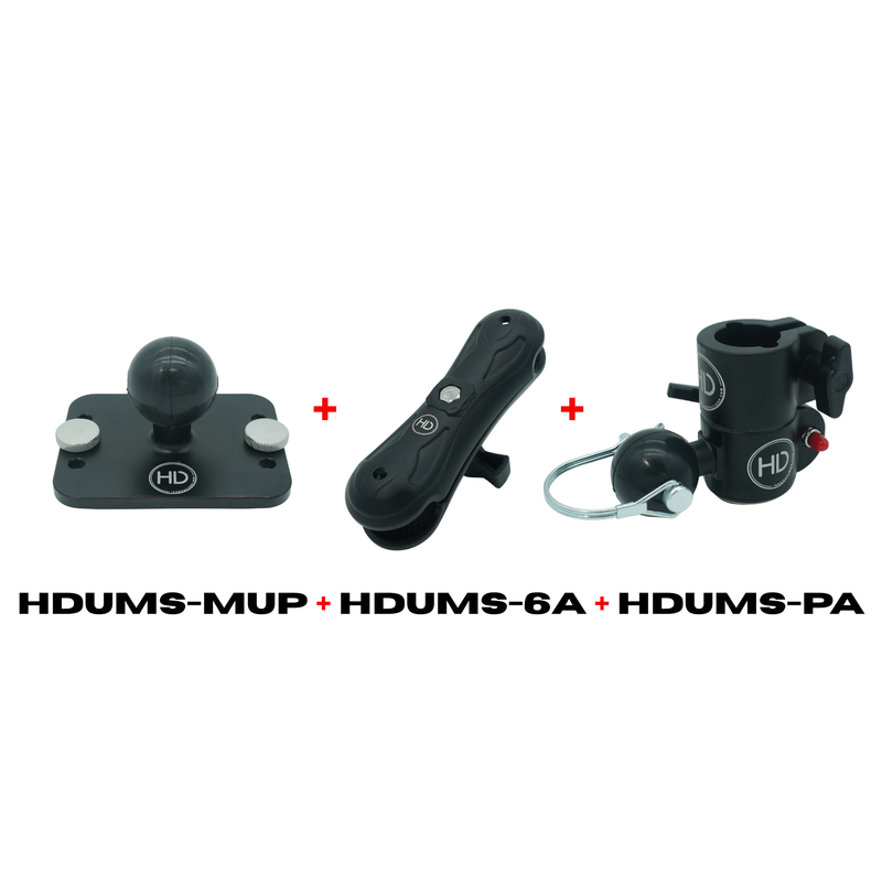 Load image into Gallery viewer, HDI UMS COMBO 6" ARM + POLE ADAPTER + MULTI USE PLATE (HDUMS-MUP-6A)

