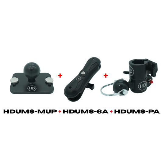 HDI UMS COMBO 6" ARM + POLE ADAPTER + MULTI USE PLATE (HDUMS-MUP-6A)