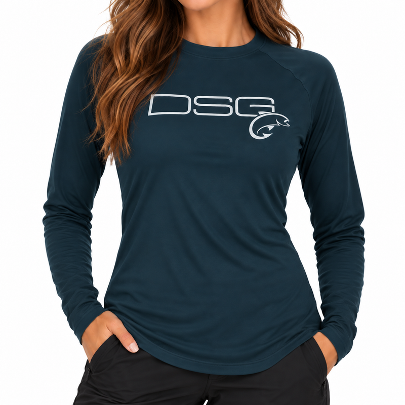Load image into Gallery viewer, Solid Long Sleeve Performance Fishing Shirt - UPF 50+
