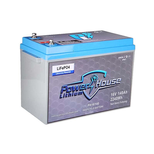 PowerHouse Lithium 16V 140Ah Deep Cycle Battery (5 to 8 devices)