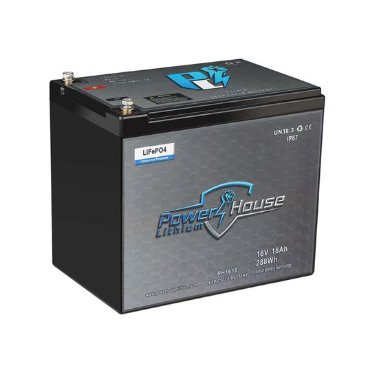 PowerHouse Lithium 16V 18Ah Deep-Cycle Battery (Wide)