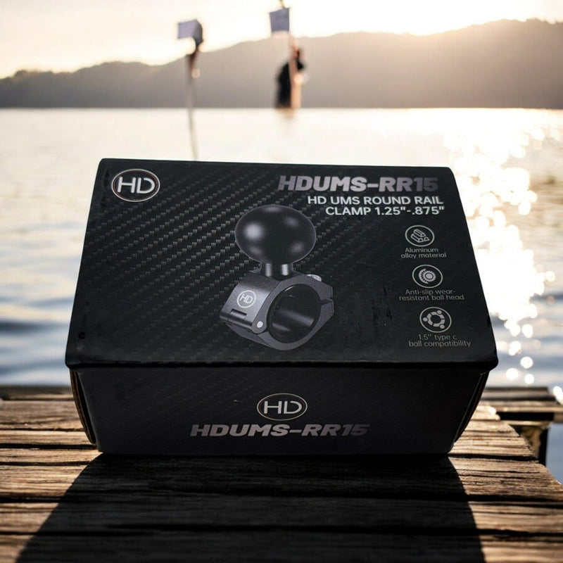 Load image into Gallery viewer, HD UMS 1.5" BALL TO ROUND RAIL ADAPTER (HDUMS-RR15)
