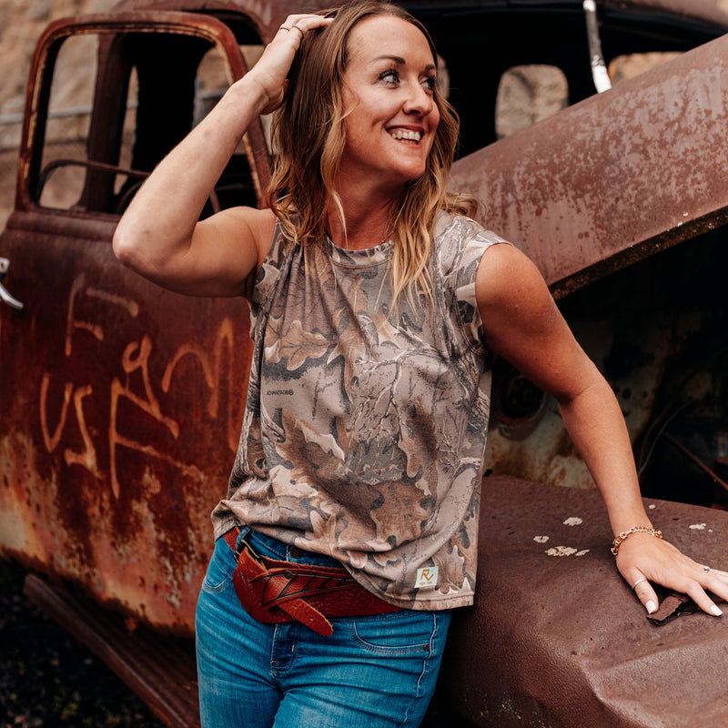 Load image into Gallery viewer, Vintage Camo Muscle Tank
