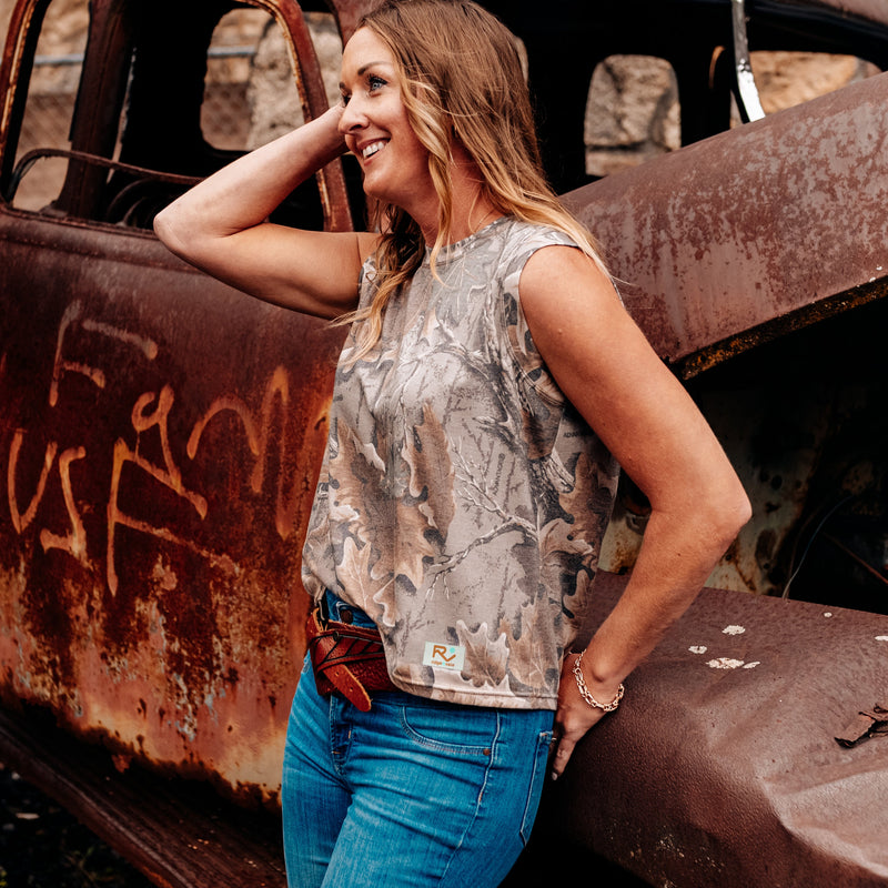 Load image into Gallery viewer, Vintage Camo Muscle Tank
