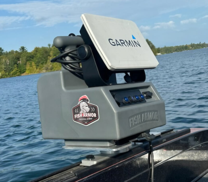 Load image into Gallery viewer, BITCO Garmin EchoMap 93 UHD2 Livescope Plus Amped Battery FIsh Armor Pro Lite Shuttle &amp; Pole Bundle
