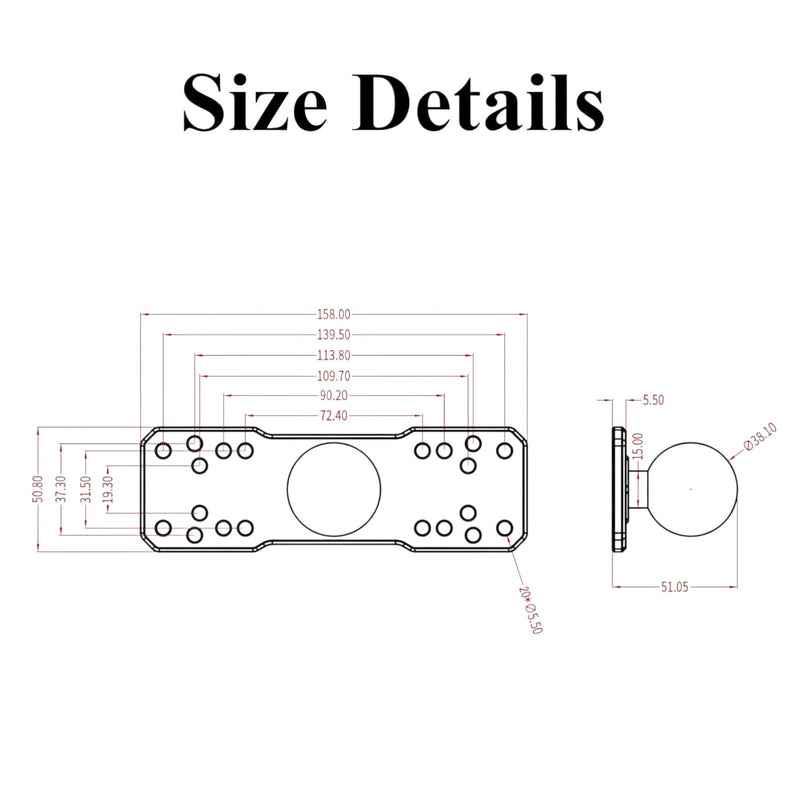 Load image into Gallery viewer, HDI UMS ELECTRONICS MOUNT 6" ARM
