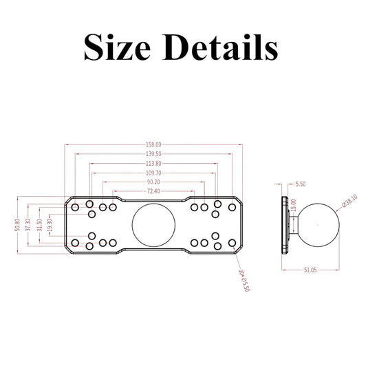 HDI UMS ELECTRONICS MOUNT 6" ARM