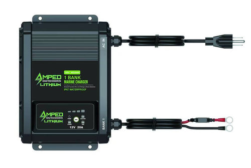 Amped Outdoors 1 Bank 20A 12V On-Board Battery Charger