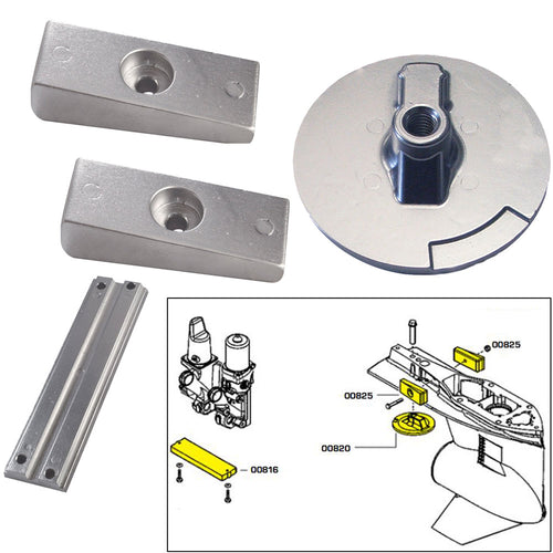 Tecnoseal Anode Kit w/Hardware - Mercury Verado 4 - Magnesium [20814MG]