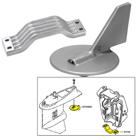 Tecnoseal Anode Kit - Yamaha 150-200HP - Aluminum [21101AL]