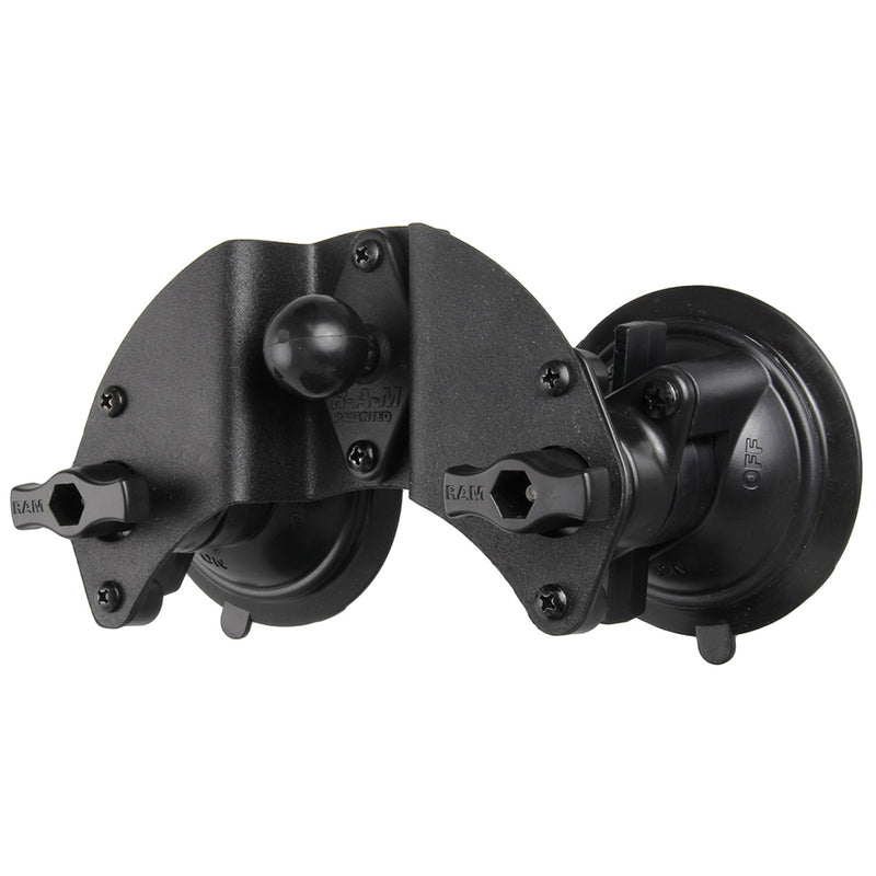 Load image into Gallery viewer, RAM Mount Dual Articulating Suction Cup Base w/1&quot; Ball Base [RAM-B-189B-PIV1U]
