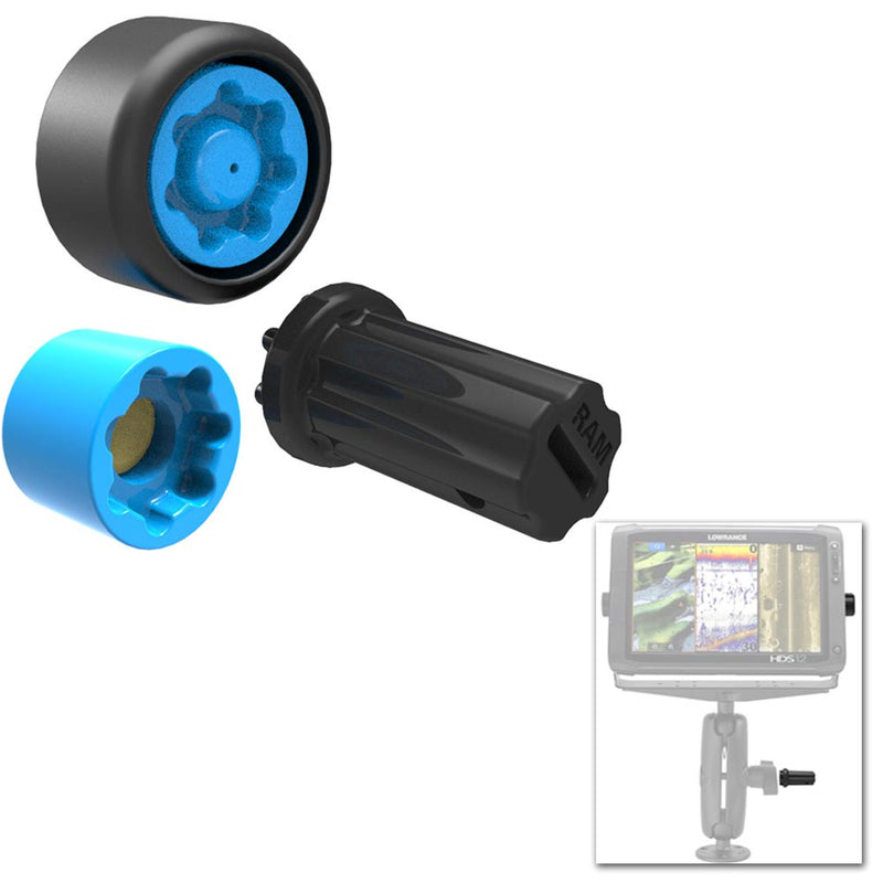 Load image into Gallery viewer, RAM Mount Pin-Lock Security Kit f/ 2.25&quot;/3.38&quot; D/E Size Mount and Gimbal Bracket [RAP-S-NUT5-GU]
