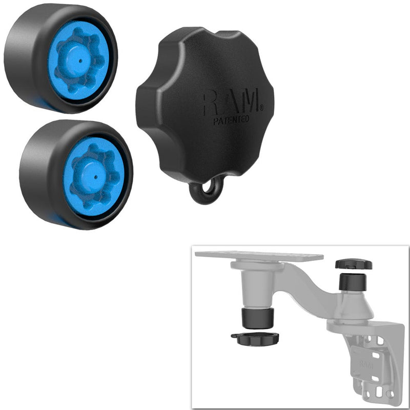 Load image into Gallery viewer, RAM Mount Pin-Lock Security Kit f/ Single Swing Arm Mount [RAP-S-KNOB-109U]
