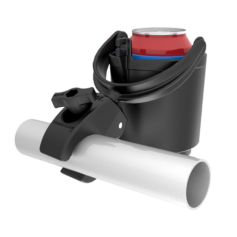 Load image into Gallery viewer, RAM Mount Tough-Claw Mount w/Self-Leveling Cup Holder [RAM-B-132-400U]
