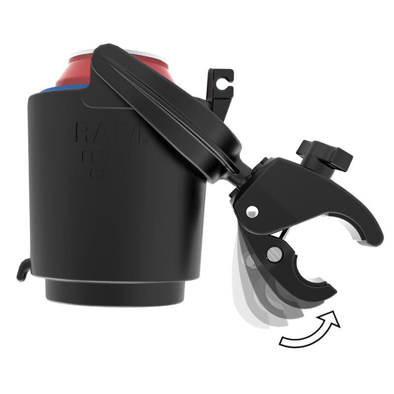 Load image into Gallery viewer, RAM Mount Tough-Claw Mount w/Self-Leveling Cup Holder [RAM-B-132-400U]
