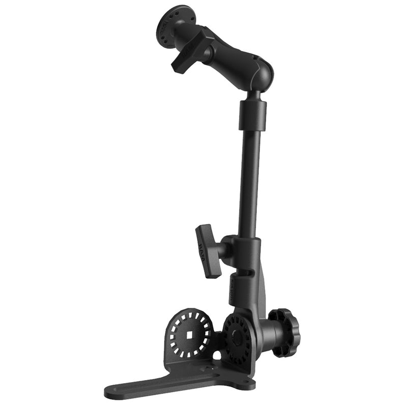 Load image into Gallery viewer, RAM Mount Universal No-Drill RAM Pod HD Vehicle Mount w/Double Socket Arm &amp; 2.5&quot; Round Base (AMPS Hole Pattern) [RAM-316-HD-202U]

