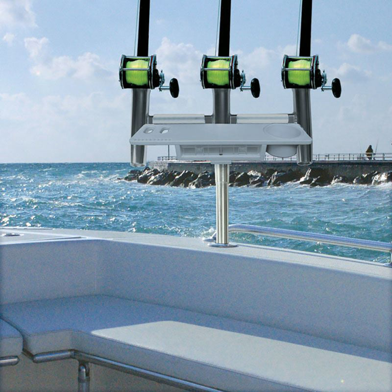 Load image into Gallery viewer, TACO Deluxe Trident Rod Holder Cluster Straight [F31-0780BXY-1]
