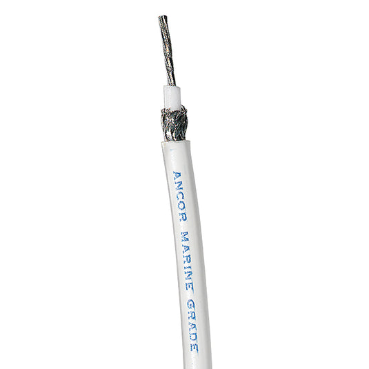 Ancor Coaxial Cable - RG 58CU - White - 100' [150510]