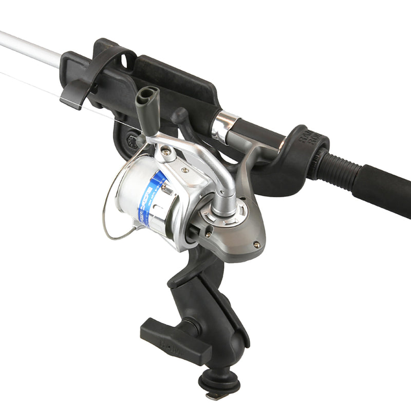 Load image into Gallery viewer, RAM Mount RAM-ROD 2000 Fishing Rod Holder with RAM-ROD Revolution Ratchet/Socket System and Track BallBase [RAM-114-RB-TRA1U]
