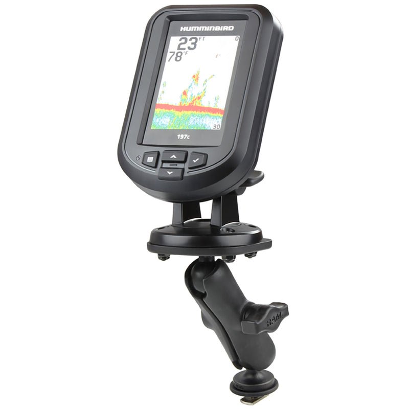 Load image into Gallery viewer, Ram Mount RAM Track Ball Mount with Marine Electronic Plate for the Eagle Cuda, FishEasy, Humminbird Piranha  Lowrance X-4 [RAP-B-107-1B-354-TRA1U]
