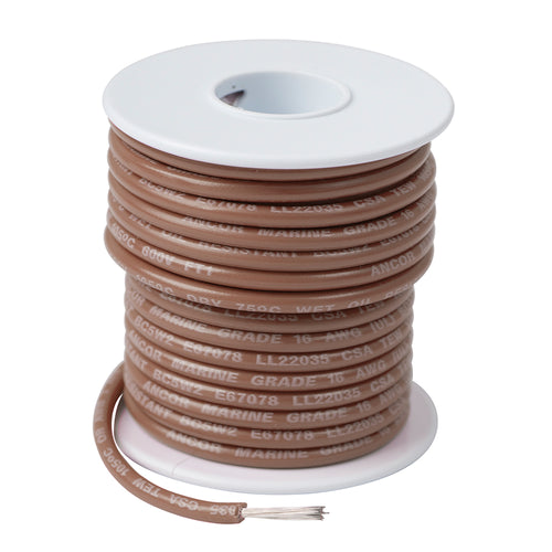 Ancor Tan 16 AWG Tinned Copper Wire - 250 [101825]