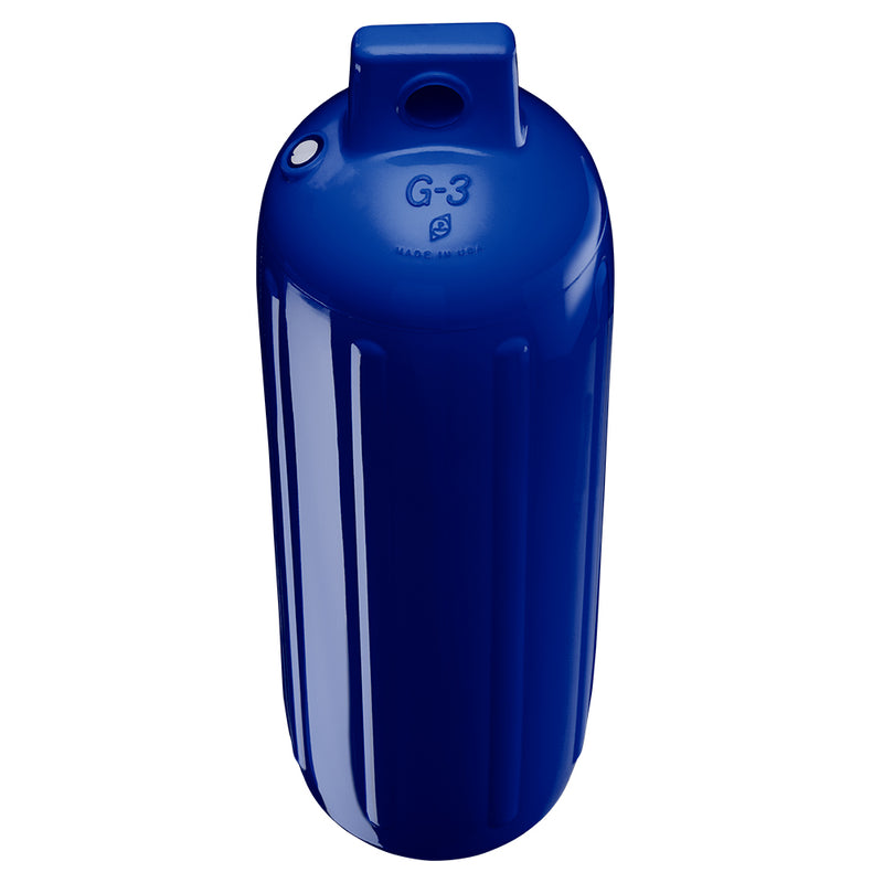 Load image into Gallery viewer, Polyform G-3 Twin Eye Fender 5.5&quot; x 19&quot; - Cobalt Blue w/Adapter [G-3-COBALT BLUE]
