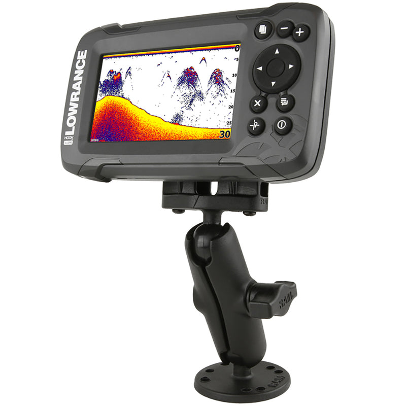 Load image into Gallery viewer, RAM Mount B Size 1&quot; Fishfinder Mount for the Lowrance Hook2 Series [RAM-B-101-LO12]
