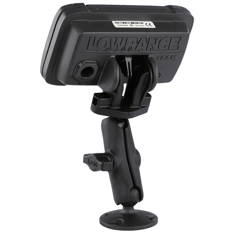 Load image into Gallery viewer, RAM Mount B Size 1&quot; Composite Fishfinder Mount for the Lowrance Hook2 Series [RAP-B-101-LO12]
