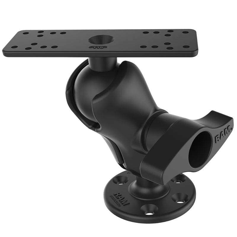 Load image into Gallery viewer, Ram Mount Universal D Size Ball Mount with Short Arm and Hi-Torq Wrench for 9&quot;-12&quot; Fishfinders and Chartplotters [RAM-D-115-C-KNOB9H]
