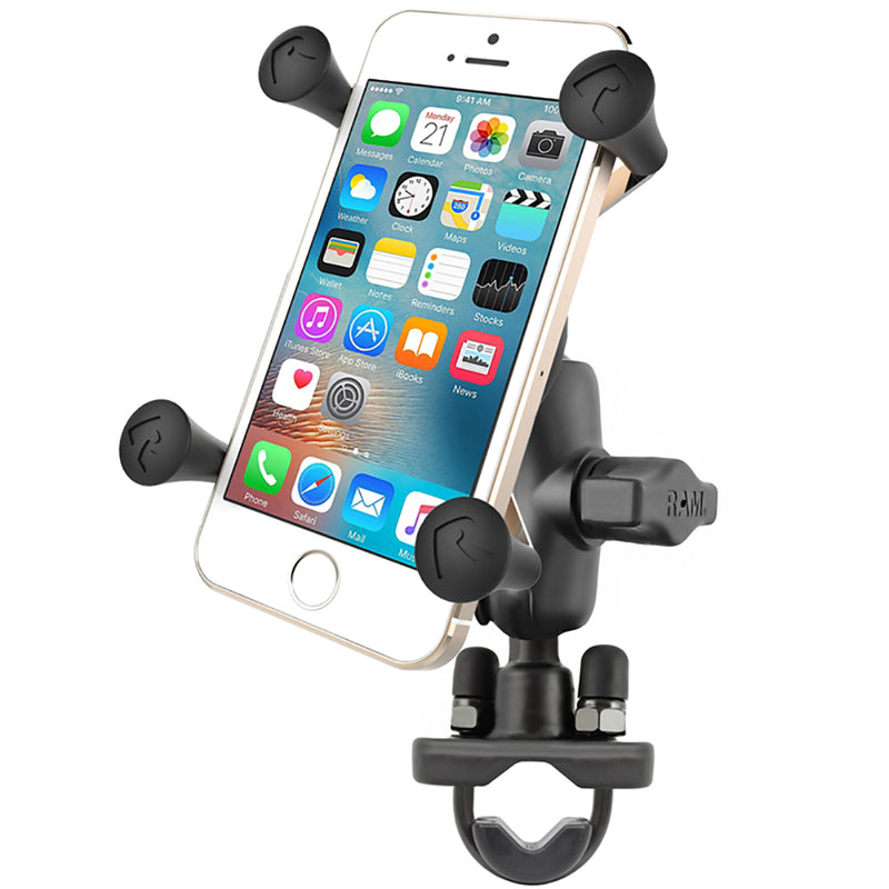 Load image into Gallery viewer, RAM Mount X-Grip Phone Mount w/Handlebar U-Bolt Base [RAM-B-149Z-A-UN7U]
