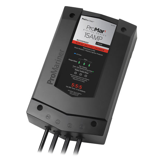 ProMariner ProMar1 DS Digital - 15 Amp - 3 Bank Charger [31515]