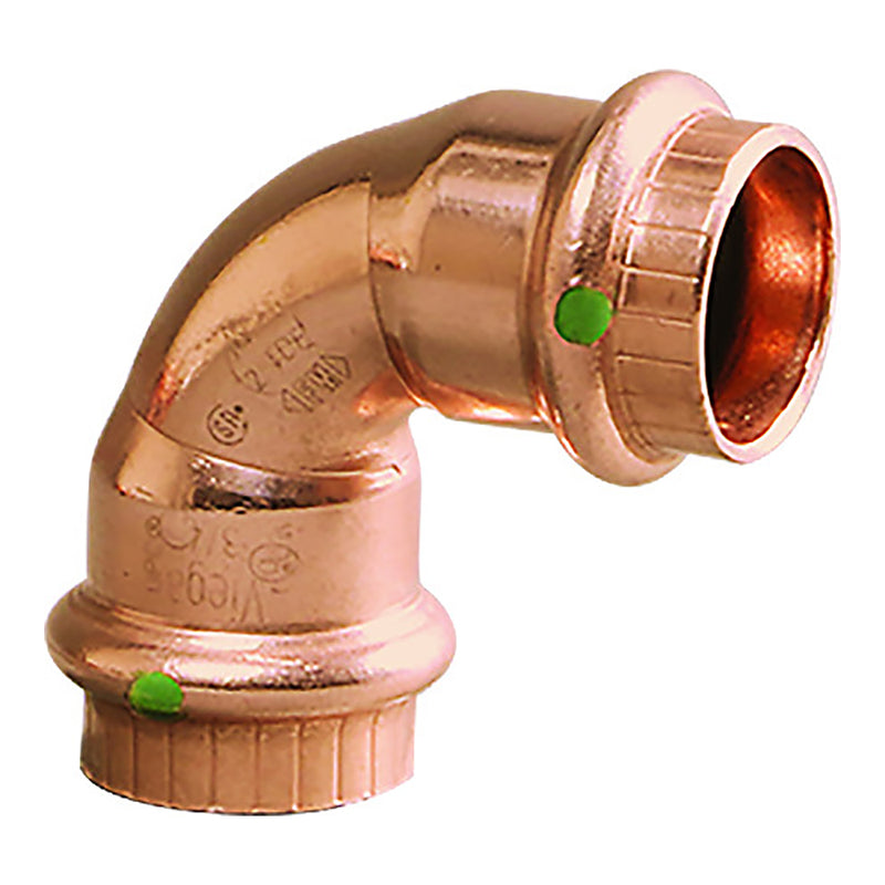 Load image into Gallery viewer, Viega ProPress 1-1/2&quot; - 90 Copper Elbow - Double Press Connection - Smart Connect Technology [77037]
