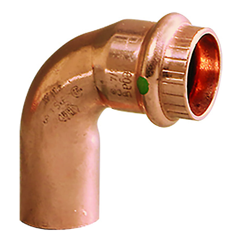 Load image into Gallery viewer, Viega Propress 1/2&quot; - 90 Copper Elbow - Street/Press Connection - Smart Connect Technology [77347]
