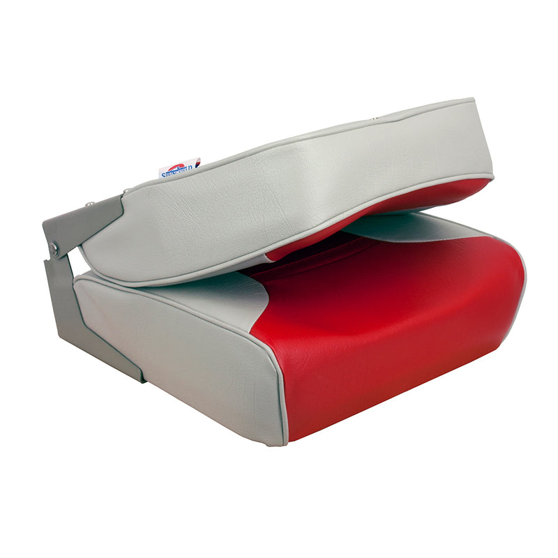 Load image into Gallery viewer, Springfield Economy Multi-Color Folding Seat - Grey/Red [1040655]
