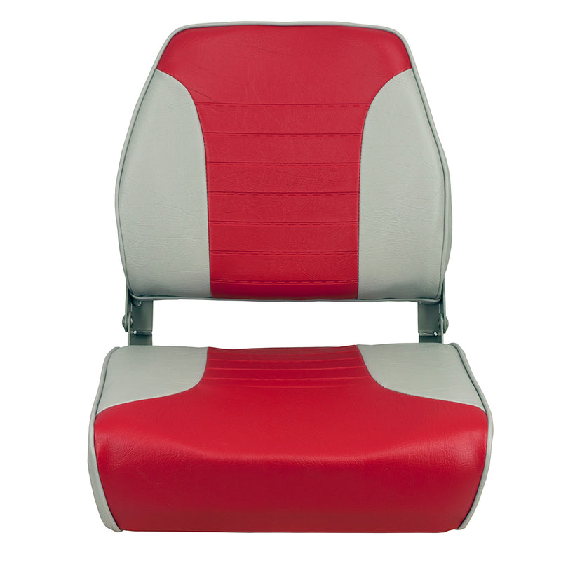 Load image into Gallery viewer, Springfield Economy Multi-Color Folding Seat - Grey/Red [1040655]
