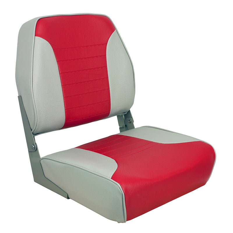 Load image into Gallery viewer, Springfield Economy Multi-Color Folding Seat - Grey/Red [1040655]
