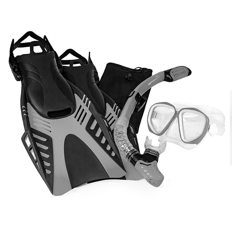Load image into Gallery viewer, Aqua Leisure Dyna Adult 5-Piece Dive Set - Adult Size L/XL Mens 8.5-11.5/Ladies 9.5-12.5 [DPX18230S4L]
