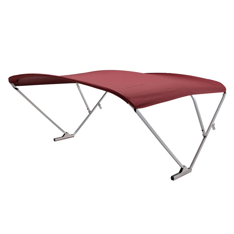 Load image into Gallery viewer, SureShade Power Bimini - Clear Anodized Frame - Burgandy Fabric [2020000299]
