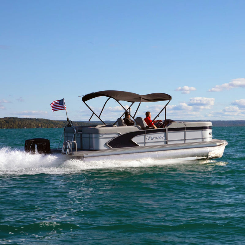 Load image into Gallery viewer, SureShade Power Bimini - Clear Anodized Frame - Navy Fabric [2020000301]
