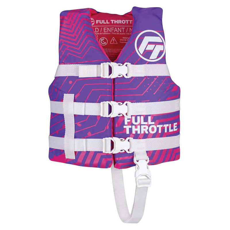 Load image into Gallery viewer, Full Throttle Child Nylon Life Jacket - Purple [112200-600-001-22]
