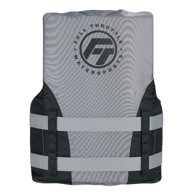 Load image into Gallery viewer, Full Throttle Teen Nylon Life Jacket - Grey/Black [112200-701-010-22]
