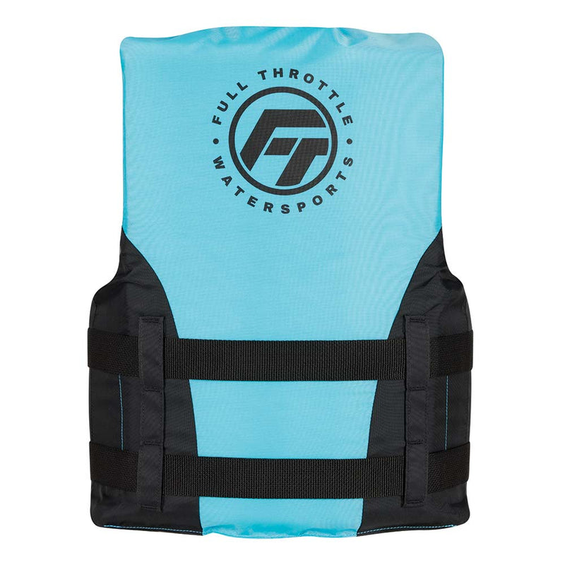 Load image into Gallery viewer, Full Throttle Teen Nylon Life Jacket - Aqua/Black [112200-505-010-22]
