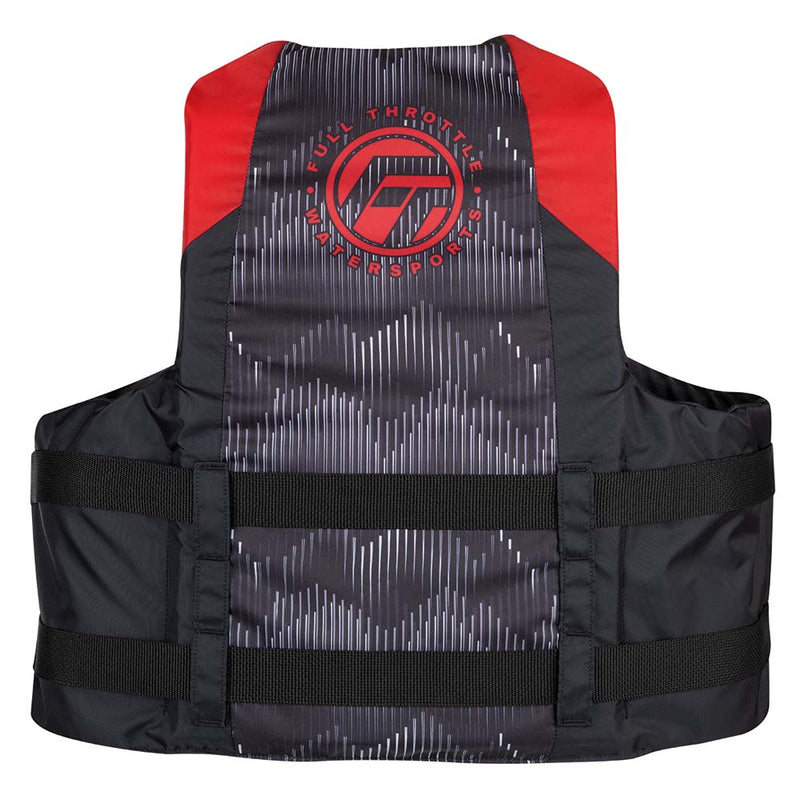 Load image into Gallery viewer, Full Throttle Adult Nylon Life Jacket - 2XL/4XL - Red/Black [112200-100-080-22]
