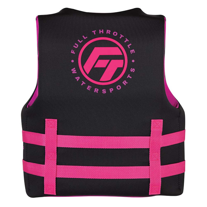 Load image into Gallery viewer, Full Throttle Youth Rapid-Dry Life Jacket - Pink/Black [142100-105-002-22]
