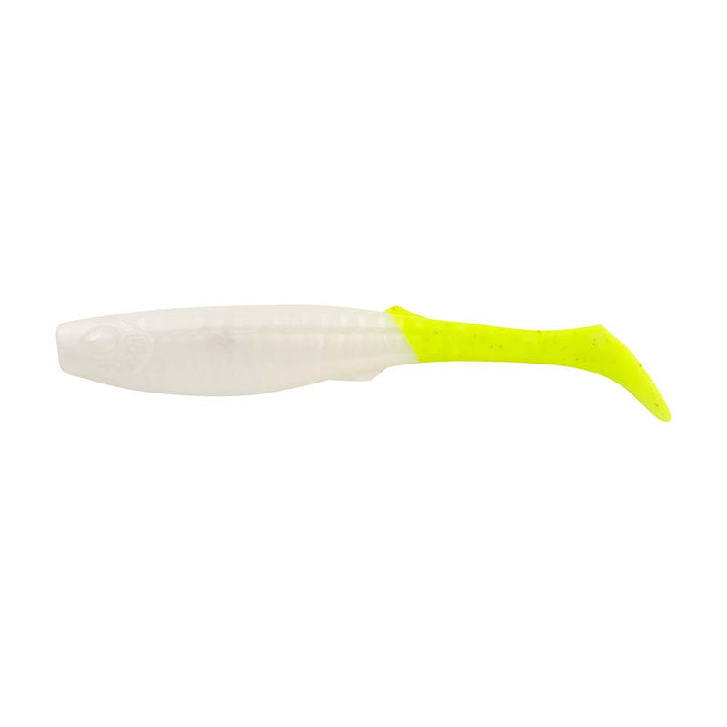 Load image into Gallery viewer, Berkley Gulp! Paddleshad - 4&quot; - Pearl White/Chartreuse [1545531]
